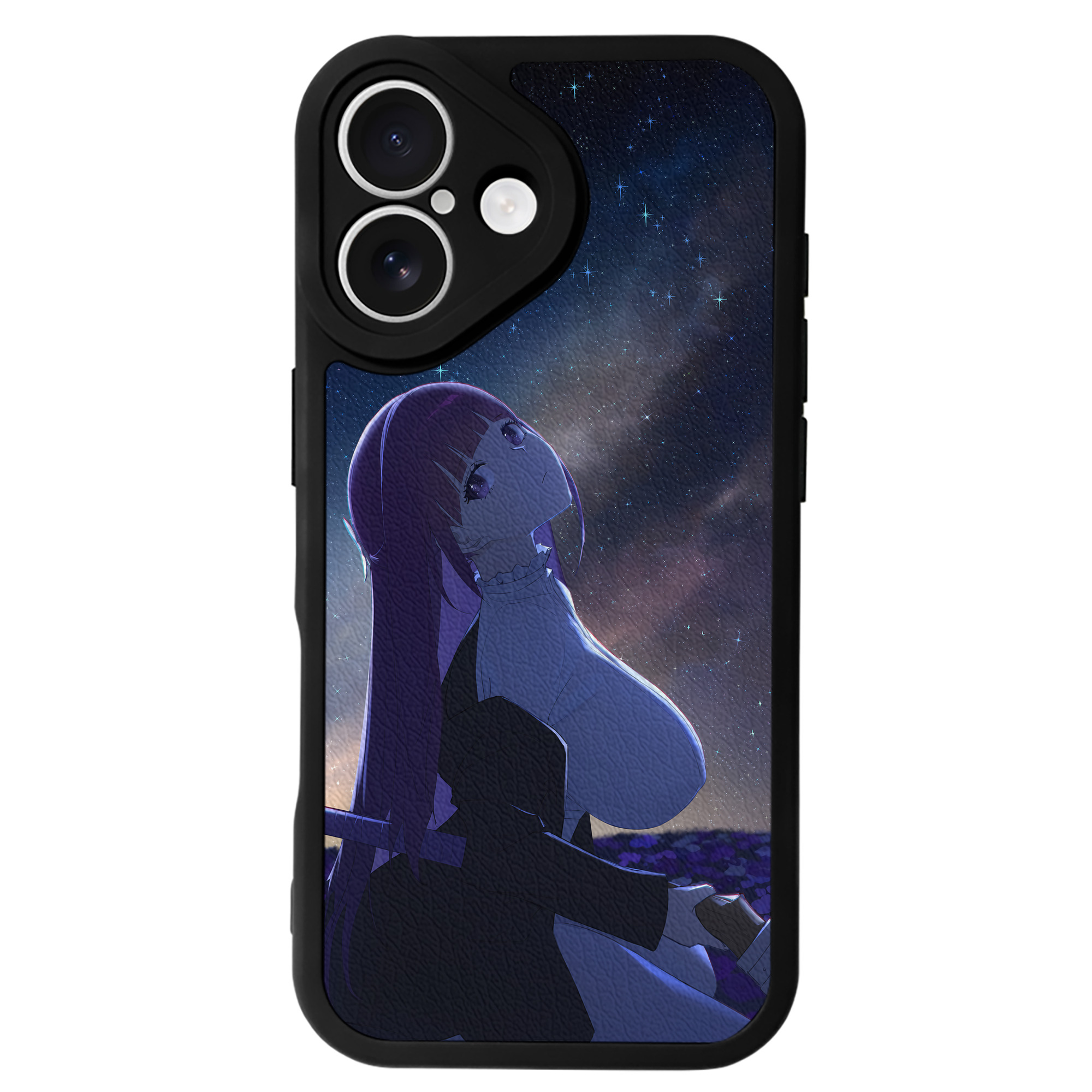 （画像用） 葬送のフリーレン Frieren 【iPhone 16シリーズ対応】シリコンスマホケース（レザー調） 材質：シリコン